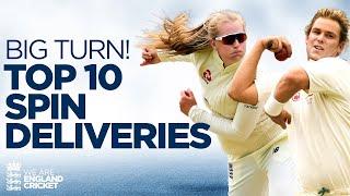 Warne's Ball To Gatting and Rashid Bowling Kohli! | Top 10 Spinning Deliveries | England Cricket.