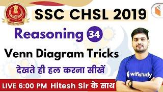 6:00 PM - SSC CHSL 2019 | Reasoning by Hitesh Sir | Venn Diagram Tricks