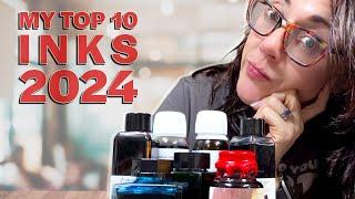 My Top 10 Fountain Pen Inks of 2024: A Year in Review!