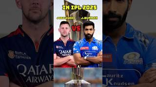 josh hazlewood vs Jaspreet bumrah in IPL 2025#cricket#viralvideo#viralshorts#ipl#cricketlover