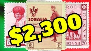 MOST VALUABLE ITALIAN COLONIES RARE STAMPS