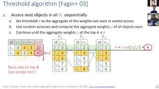 Optimal Join Algorithms meet Top-k: Part 1 (SIGMOD 2020 tutorial)