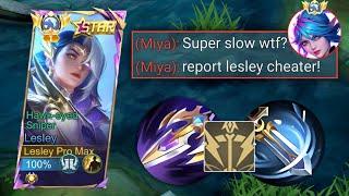 GOODBYE META MIYA!! LESLEY NEW META DESTROYER BUILD WILL MAKE HER META AGAIN!! (MUST TRY THIS)