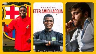 BREAKING: GHANA PLAYER JOINS BARCELONA, FABRIZIO ROMANO CONFIRMS, UPDATE ON AMIDU