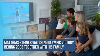 Matthias Steiner | watching and reflecting on his olympic victory with his family