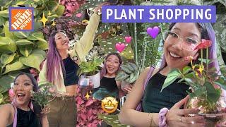 LET'S GO PLANT SHOPPING at Home Depot  I got some new houseplants!