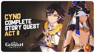 Cyno Story Quest Act 2 (Full Quest) Oathkeeper - Lupus Aureus Chapter Act II | Genshin Impact 4.6