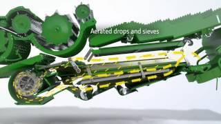 John Deere T670 Combine - Dyna-Flo Plus Cleaning Shoe