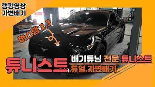 머스탱 2 3 튜니스트 듀얼 가변배기