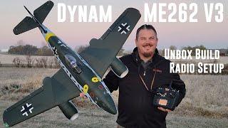 Dynam - Messerschmitt Me 262 V3 - Twin 70mm - Unbox, Build, & Radio Setup