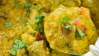 Mutton curry savaji / Mutton Green curry Vijus eat in 2023