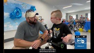 Tim Reith surprises a special 4-year-old named Isaac on his birthday