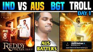 IND VS AUS BGT 1ST TEST DAY 1 TROLL |  TELUGU TROLLS | BUMRAH | PANT | CUMMINS | NITISH KUMAR