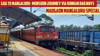 GOA to MANGALURU || Full Train Journey || Train No. 06601 Madgaon Mangaluru Special Fare Special!!!