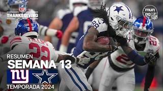 New York Giants vs. Dallas Cowboys | Resumen NFL en español - Semana 13 | NFL Highlights 2024