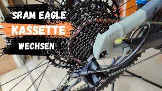 Kassette tauschen SRAM SX Eagle auf NX Eagle 1x12 am E-Bike CUBE Stereo 120 Pro