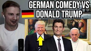 Reaction To German Comedy ROASTS Donald Trump!!