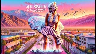 4K Walk in Palm Springs, California, USA – Better Than New York or Miami?