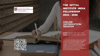 Mittal Institute India Fellowship: Information Session