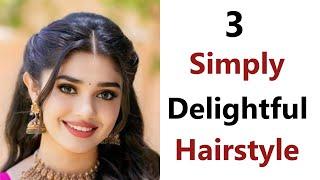 3Simply Delightful Hairstyle - Easy hairstyle for girls | simple hairstyle | hairstyles