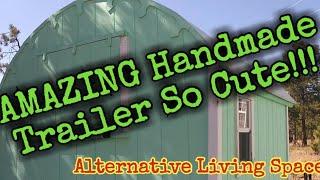 Quick Video of Hand Built Trailer/Bug Out Home/Alternative Living Space#smalltrailerhome