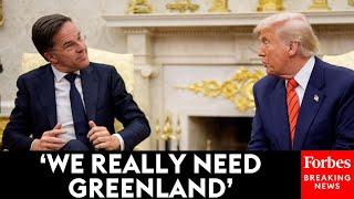 JUST IN: President Trump Tells NATO Secretary General To His Face That The US Needs Greenland