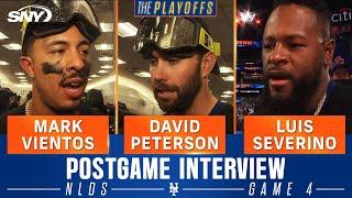 Mark Vientos, David Peterson, Luis Severino talk Mets confidence and NLDS triumph | SNY