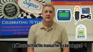 SUPCO Tech FAQ: Data Logger Manuals