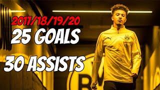 Jadon Sancho skills - All 55 goals & assists in Dortmund