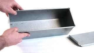 Steel Pullman Loaf Tin (355 x 120 x 120mm)