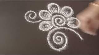 daily use rangoli || rangoli || rangoli design ||rangoli kolam || muggulu || freehand rangoli