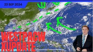 Autumn front sets up across East Asia with improving conditions in the Philippines