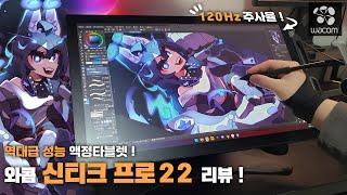 역대급 성능 액정타블렛! 와콤 신제품 신티크 프로22 언박싱&리뷰!