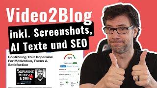  Video-To-Blog Review | Dieses $49-Tool ist erstaunlich!