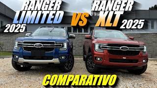 COMPARATIVO FORD RANGER XLT 2025 vs FORD RANGER LIMITED 2025. O que muda? Qual a melhor versão V6?