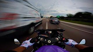 GSXR 1000 Chasing Into a STORM