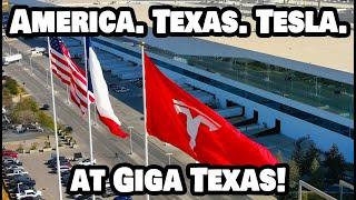 AMERICA. TEXAS. TESLA AT GIGA TEXAS! - Tesla Gigafactory Austin 4K  Day 1544 - 10/14/24 -Tesla Texas