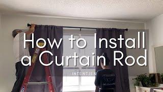 HOW TO EASILY INSTALL A CURTAIN ROD & USE ANCHORS 