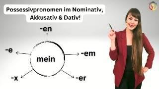 Possessivpronomen im Nominativ, Dativ und Akkusativ #learngerman #deutschkurs