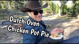 DUTCH OVEN CHICKEN POT PIE RECIPE- Max's Easy Chicken Pot Pie