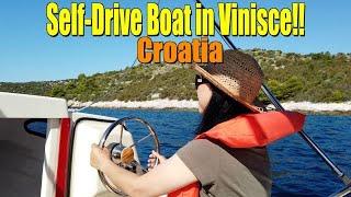 SELF-DRIVE BOAT IN VINISCE, CROATIA!! | EXPLORING THE BEAUTIFUL ISLANDS AROUND VINISCE