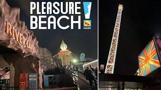 Blackpool Pleasure Beach LATE NIGHT RIDING | Summer 2024