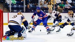 College hockey: Notre Dame vs. USNTDP | EXTENDED HIGHLIGHTS | 10/5/24 | NBC Sports