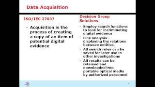 Mapping ISO27037 : Decision Group E-Detective & Lawful Interception solution