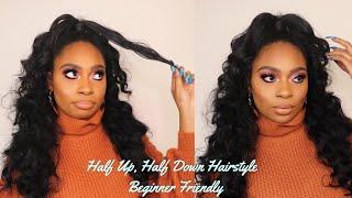 Half Up, Half Down Hairstyle l Outré Half Wig