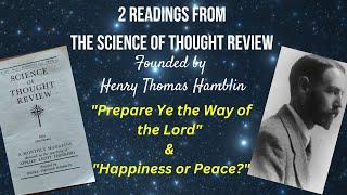 2 Readings from SCIENCE OF THOUGHT REVIEW Rare 1975 New Thought Magazine HENRY THOMAS HAMBLIN