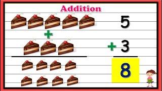 Basic Addition|Addition for Kids|Basic Addition For Kindergarden|Learn Addition|Add|Premath Concept