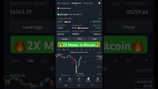 2X Bitcoin Trading Profit in 5 Minutes | Live Crypto Futures Trading #shorts #trading