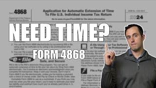 How to File a Tax Extension 2024 | IRS Form 4868