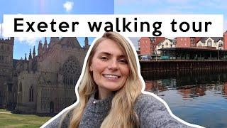 EXETER CITY WALKING TOUR - Quay, Cathedral, Cafes & Shopping ️